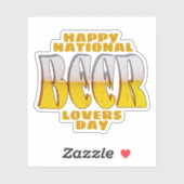 Bierliefhebbers Dag Sticker (Vel)