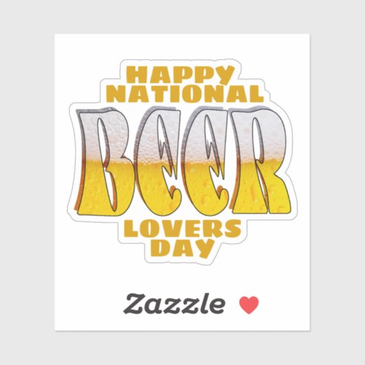 Bierliefhebbers Dag Sticker (Vel)