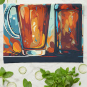 Bierliefhebbers gepersonaliseerd theedoek (Gevouwen)