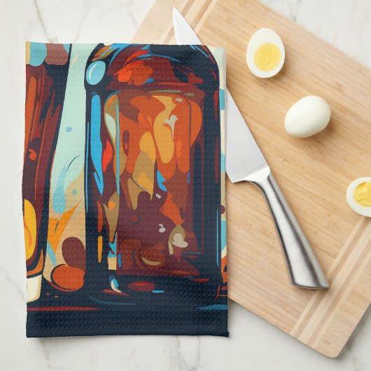 Bierliefhebbers gepersonaliseerd theedoek (Quarter Fold)