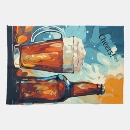 Bierliefhebbers gepersonaliseerd theedoek