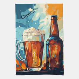 Bierliefhebbers gepersonaliseerd theedoek