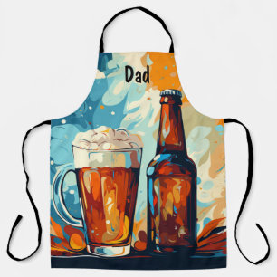 Bierliefhebbers gepersonaliseerde BBQ keuken Schort