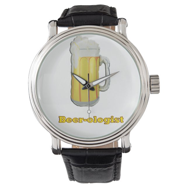 Bierliefhebbers humor horloge (Voorkant)