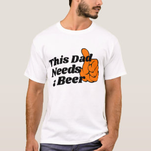 Bierliefhebbers papa T-shirt, grappige papa heeft T-shirt