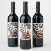 biermaanden maken mijn Botten blij met kerst Wijn Etiket (Flessen)