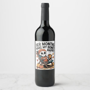 biermaanden maken mijn Botten blij met kerst Wijn Etiket