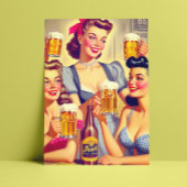  biermeisjes briefkaart