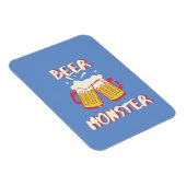 Biermonster magneet met blauwe achtergrond (Rechterzijde)