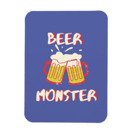 Biermonster magneet met paarse achtergrond