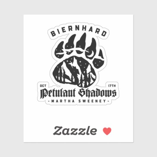 Biernhard Beren Petulant Shadows 17 oktober Sticker (Vel)