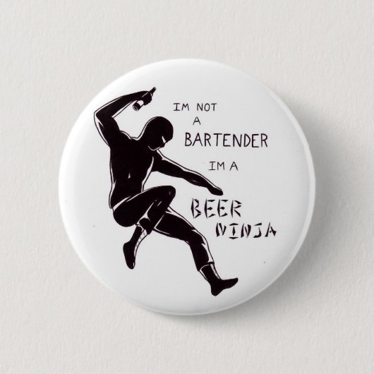 bierninja ronde button 5,7 cm (Voorkant)