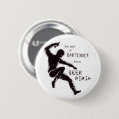 bierninja ronde button 5,7 cm (Voorkant /achterkant)