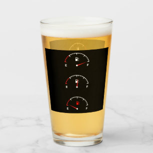 Bierniveau voor uw bierglas brandstof naar lege me glas