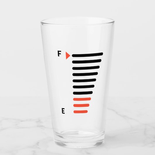 Bierniveau voor uw bierglas glas (Voorkant)