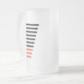 Bierniveau voor uw bierglas matglas bierpul (Voorkant links)