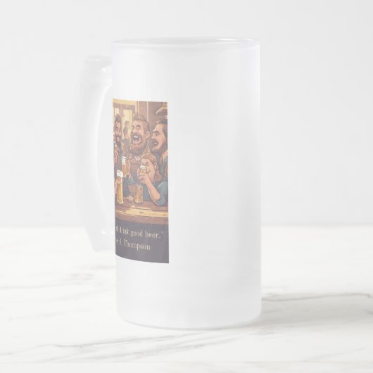 biernoteringen matglas bierpul (Voorkant links)