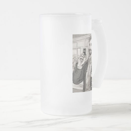 biernoteringen matglas bierpul (Voorkant rechts)