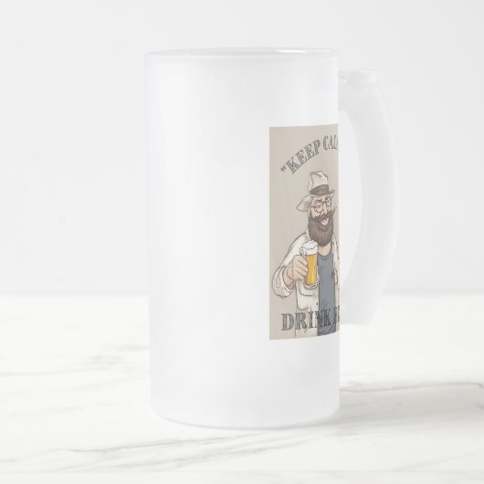 biernoteringen matglas bierpul (Voorkant rechts)