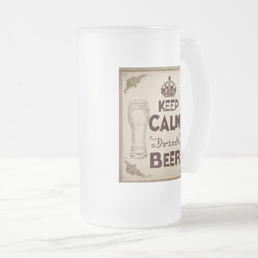 biernoteringen matglas bierpul (Voorkant rechts)