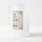 biernoteringen matglas bierpul (Voorkant links)