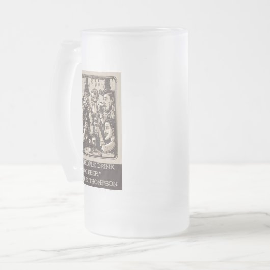 biernoteringen matglas bierpul (Voorkant links)