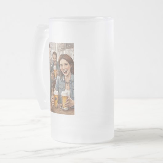 biernoteringen matglas bierpul (Voorkant links)