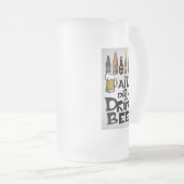 biernoteringen matglas bierpul (Voorkant rechts)