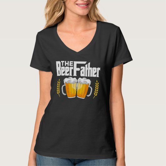 Biernoteringen voor vaders t-shirt (Voorkant)