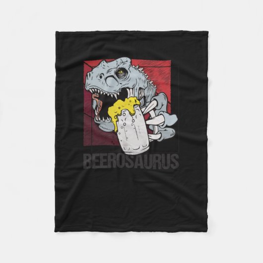 Bierosaurus Bierosaurier Bier Alcohol - Bier Fleece Deken (Voorkant)