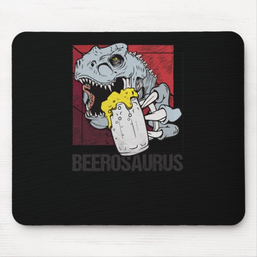 Bierosaurus Bierosaurier Bier Alcohol - Bier Muismat (Voorkant)