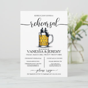 Bierpaar repetitie diner uitnodiging