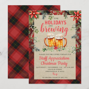 Bierparty Holiday Brewery Uitnodiging