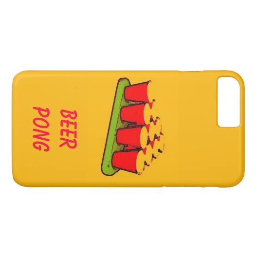 Bierpong iPhone 7 Plus Hoesje (Achterkant (Horizontaal))
