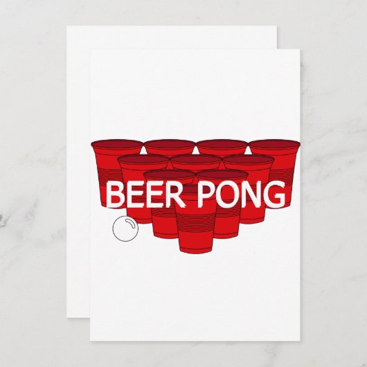 bierpong kaart (Voorkant / Achterkant)