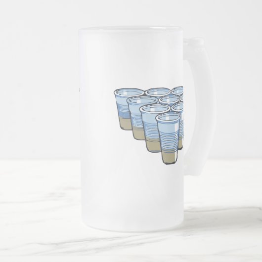 bierpong matglas bierpul (Voorkant rechts)