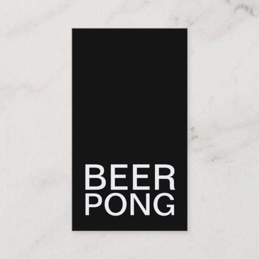 bierpong-ponskaart klantenkaartje (Voorkant)