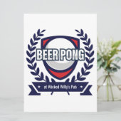 Bierpong Regels Kaart (Staand voorkant)
