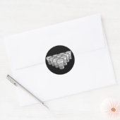 bierpong ronde sticker (Envelop)