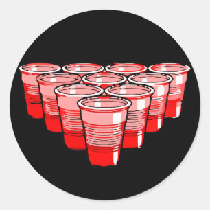bierpong ronde sticker