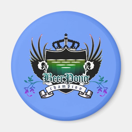 bierpongkampioen royal crest magneet (Voorkant)