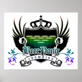 bierpongkampioen royal crest poster (Voorkant)