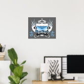 bierpongkampioen royal crest poster (Thuiskantoor)