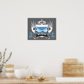 bierpongkampioen royal crest poster (Keuken)