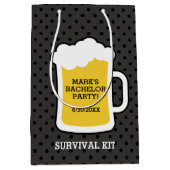 Bierproeverij Bachelor Party Survival Kit Medium Cadeauzakje (Voorkant)
