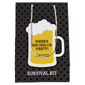 Bierproeverij Bachelor Party Survival Kit Medium Cadeauzakje (Achterkant)