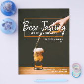 Bierproeverij Brouwerij Flyer Poster (Enkel)