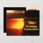 Bierproeverij of verjaardagsfeest uitnodiging (Voorkant / Achterkant)