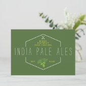 Bierproeverij Party Signage, IPA, India Bleke Ale Kaart (Staand voorkant)