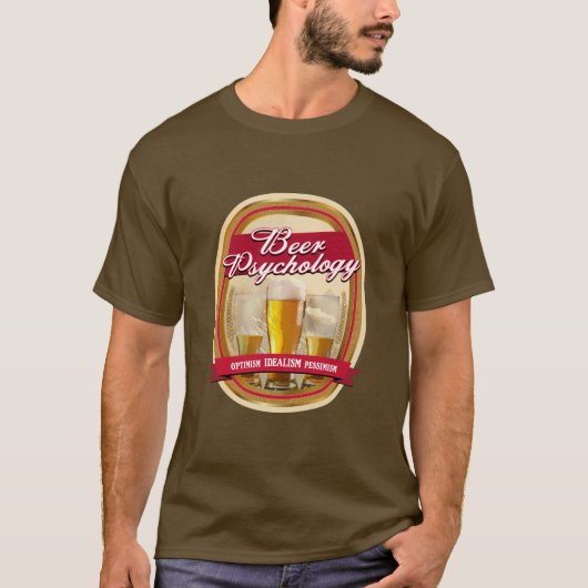 Bierpsychologie T-shirt (Voorkant)